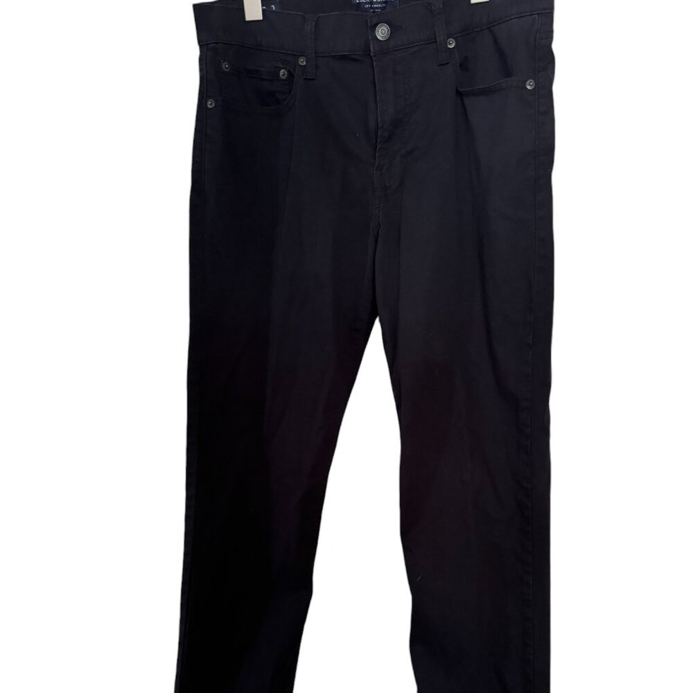 Men's Luck 121 Slim Straight Dark Blue Pants Size 33x34